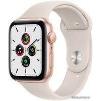 Умные часы Apple Watch SE 44 мм (алюминий золотистый/звездный свет)