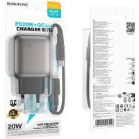 Сетевое зарядное Borofone BAS54A Lightning