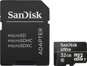 Ultra microSDHC 32GB UHS-I + адаптер [SDSDQL-032G-R35A]