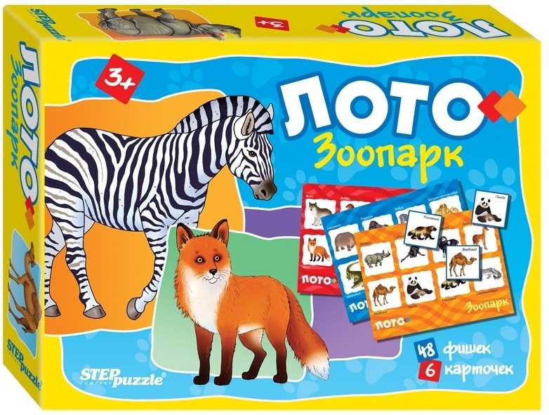 

Развивающая игра Step Puzzle Лото Зоопарк