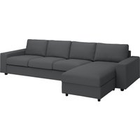 Угловой диван Ikea Vimle с широкими подлокотниками/Hallarp серый s09401772