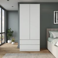 Шкаф распашной ДСВ Мори МШ 900.2 (белый)