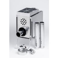 Свободностоящая печь-камин Инвент Малая с теплообменником (с экраном)