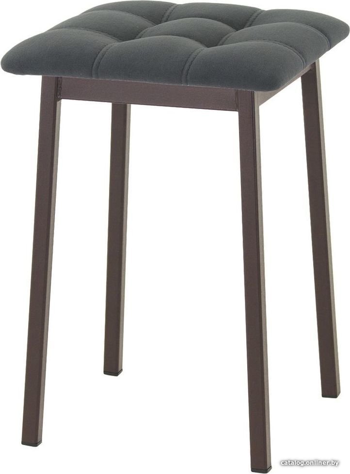 Табурет AMC Comfort 7К2.16 (кожзам, антрацит/коричневый)