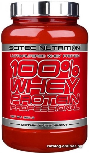Протеин комплексный Scitec Nutrition 100% Whey Protein Professional (клубника, 920 г)