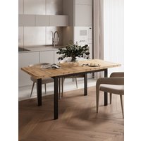 Кухонный стол Senira Велес 120x75 (дуб вотан/опора черный)