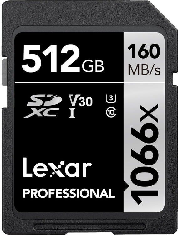 

Карта памяти Lexar Professional 1066x SDXC LSD1066512G-BNNNG 512GB