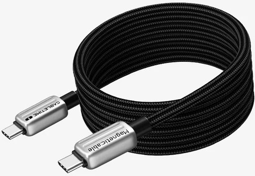 

Кабель Cabletime 240w Magnetic USB Type-C - USB Type-C (1 м, черный)