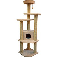 Комплекс Cat House Торнадо сизаль (бежевый)
