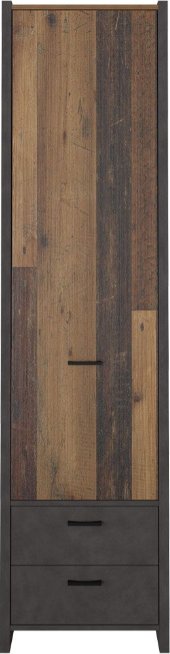 Шкаф распашной Black Red White Kristoff REG1D2S (матера/старый стиль)