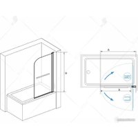 Стеклянная шторка для ванны RGW SC-114 411111408-11