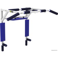 Турник с брусьями Central Sport Турник 4 в 1 (белый/синий)