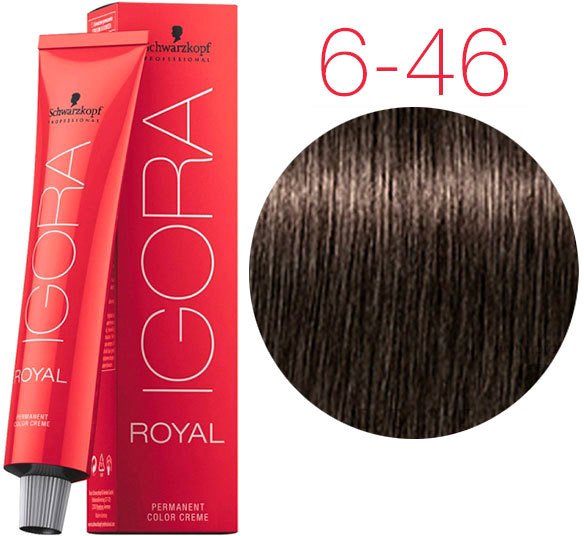 

Крем-краска для волос Schwarzkopf Professional Igora Royal Nude Tones 6-46 60 мл