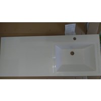 Умывальник Runo Гамма 120 лайт с левым крылом (белый)