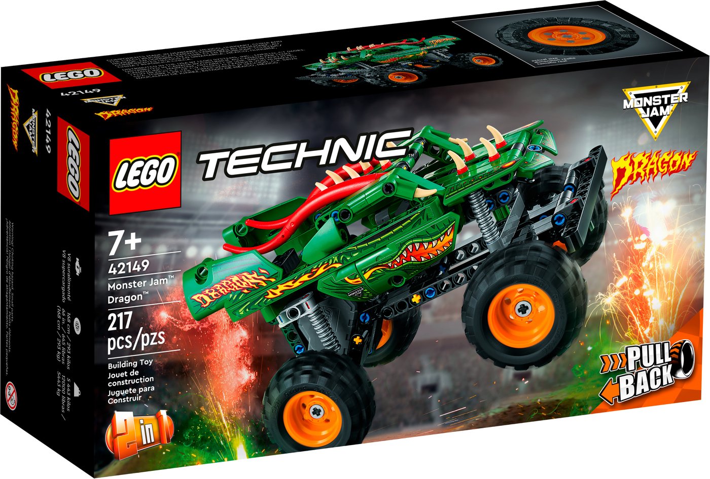 

Конструктор LEGO Technic 42149 Монстр Джем Дракон