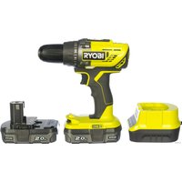 Дрель-шуруповерт Ryobi R18DD3-220S 5133003348 (с 2-мя АКБ 2 Ah, сумка)