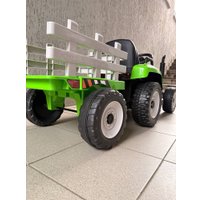 Электротрактор Baby Driver Трактор с прицепом R111 (зеленый)