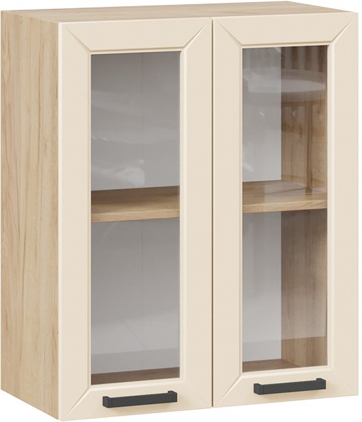 

Шкаф навесной Трия Лорас 1В6С (дуб крафт золотой/холст брюле)