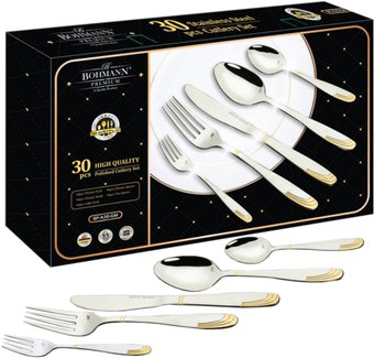 Столовые приборы BOHMANN BP-A30-GM (30пр)