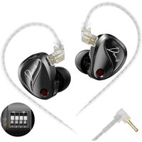 Наушники KZ Acoustics Duonic Bass Improved Version With Switches 3.5 мм (без микрофона, серебристый)