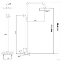 Верхний душ Fmark FS8405