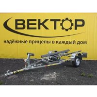Одноосный прицеп Вектор ЛАВ 81015ВС ложементы (L-5020)