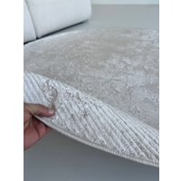 Ковер для жилой комнаты LAXMI Comfort Plus 197 круг (1.6x1.6, Beige/Cream)