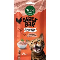 Лакомство для кошек Triol Snack Bar Паштет из курицы с лососем (40 г)