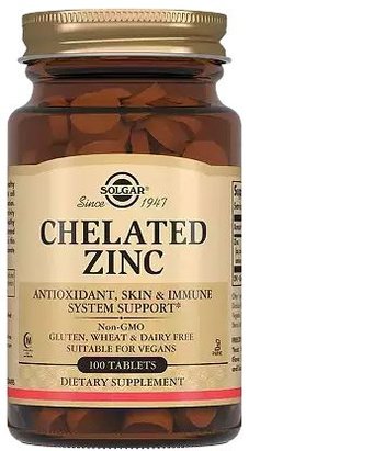 Витамин Solgar Хелат цинка (100 таблеток)