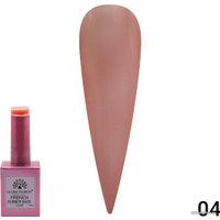 Основа Global Fashion Rubber Base Coat French (тон 04) 15 мл