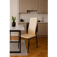 Стул AksHome Denver (бежевый TP12/черный)