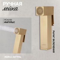 Гигиенический душ Hansberge H3077 (золото матовый)