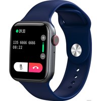 Умные часы Globex Urban Pro V65s (черный/темно-синий)