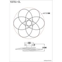 Припотолочная люстра Moderli Adam V2751-CL