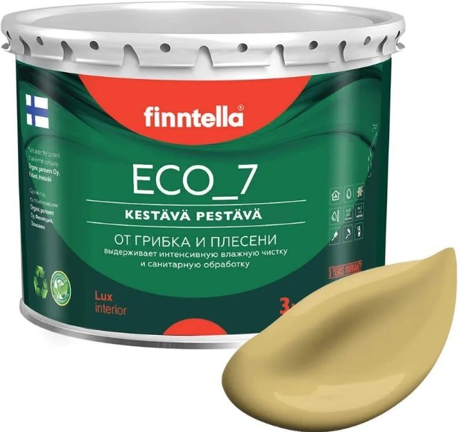 

Краска Finntella Eco 7 Syksy F-09-2-3-FL117 2.7 л (приглушенный желтый)