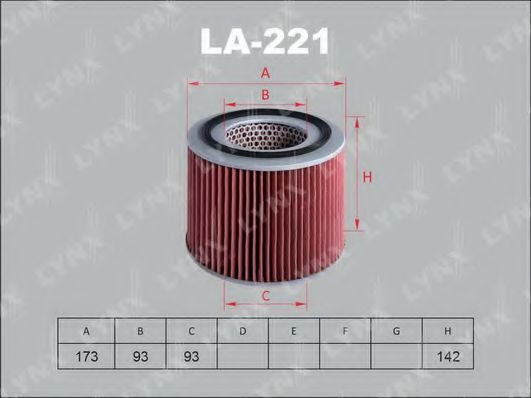 

Воздушный фильтр LynxAuto LA221