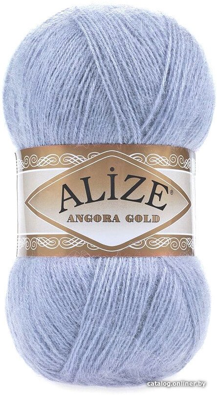 Пряжа для вязания Alize Angora gold 40 (550 м, голубой)