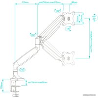 Кронштейн для монитора Onkron G100B