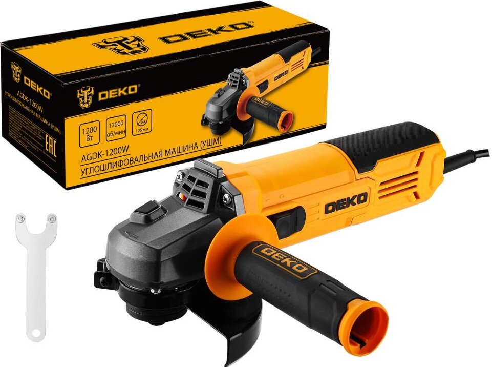 

Угловая шлифмашина Deko AGDK-1200W 084-1077