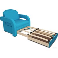 Кресло-кровать Мебель-АРС Кармен-2 (рогожка, синий)