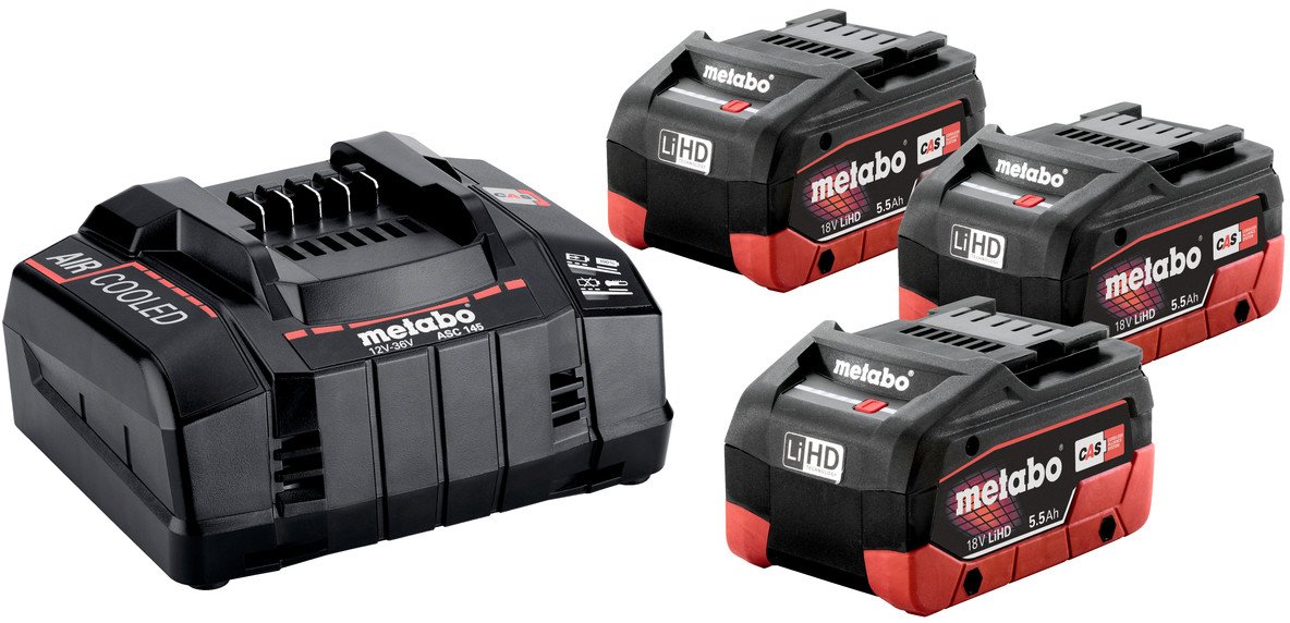 

Аккумулятор с зарядным устройством Metabo 685074000 (18В/3x5.5 Ah +12-36В)