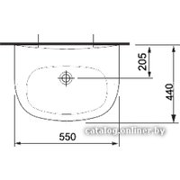 Умывальник Jika Zeta 55x44 (без отв. под смеситель) [8.1039.1.000.109.1]