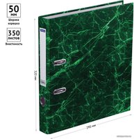 Папка-регистратор OfficeSpace 242571 (зеленый мрамор)