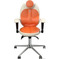 Офисное кресло Kulik System Trio (оранжевый/белый)