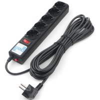 Сетевой фильтр Power Cube 5 розеток, черный, 5 м (SPG-B-15-BLACK)