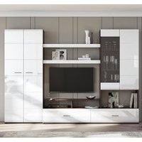 Стенка NN мебель МГС 7 исп 1 МДФ (дуб венге/белый глянец)