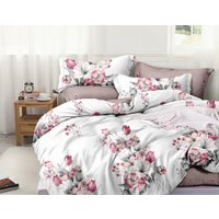 2-спальный комплект постельного белья Luxsonia Букет изыска Евро Ви27-342/220