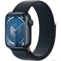 Умные часы Apple Watch Series 9 41 мм (алюминиевый корпус, полуночный/полуночный, нейлоновый ремешок)