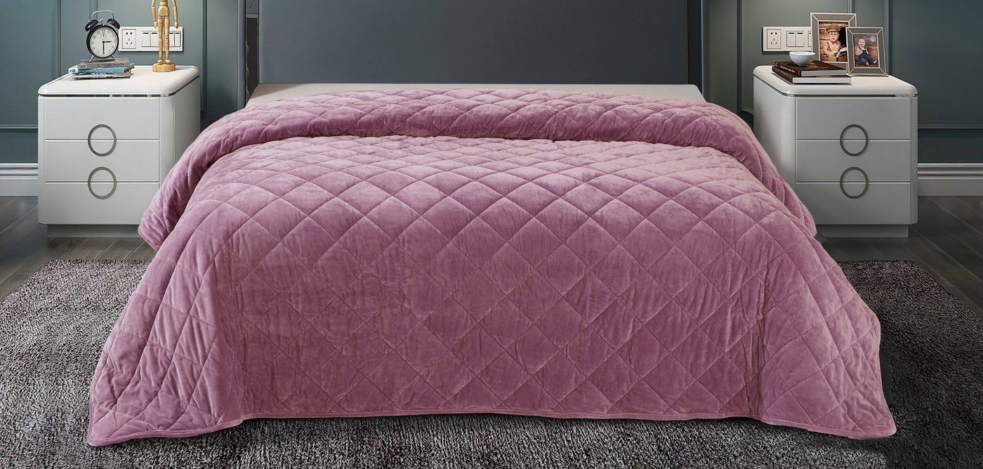 

Покрывало Luxor QV 17-1610 велюр (220x240, orchid)