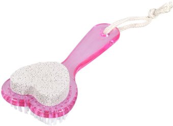 Пемза Банные штучки со щеткой на ручке 15 см 40079